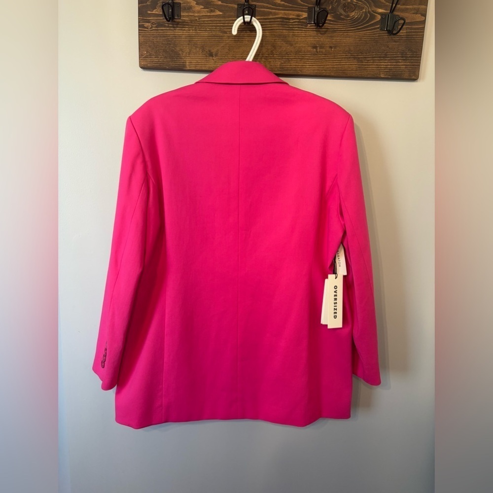 NWT Babaton 1-01 Oversized Blazer Electron Fuchsia sized Small - Picture 4 of 8